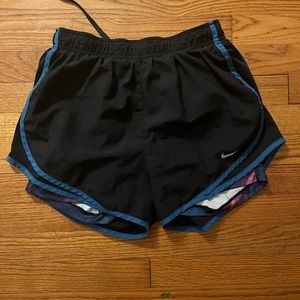 Nike shorts with spandex underneath side M